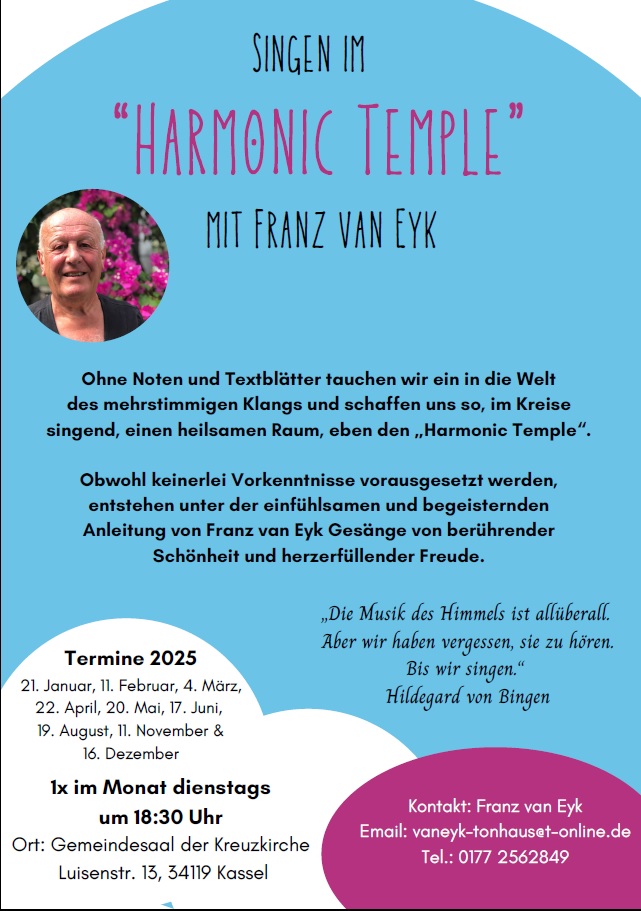Harmonic Tempel Termine Kassel 2025
